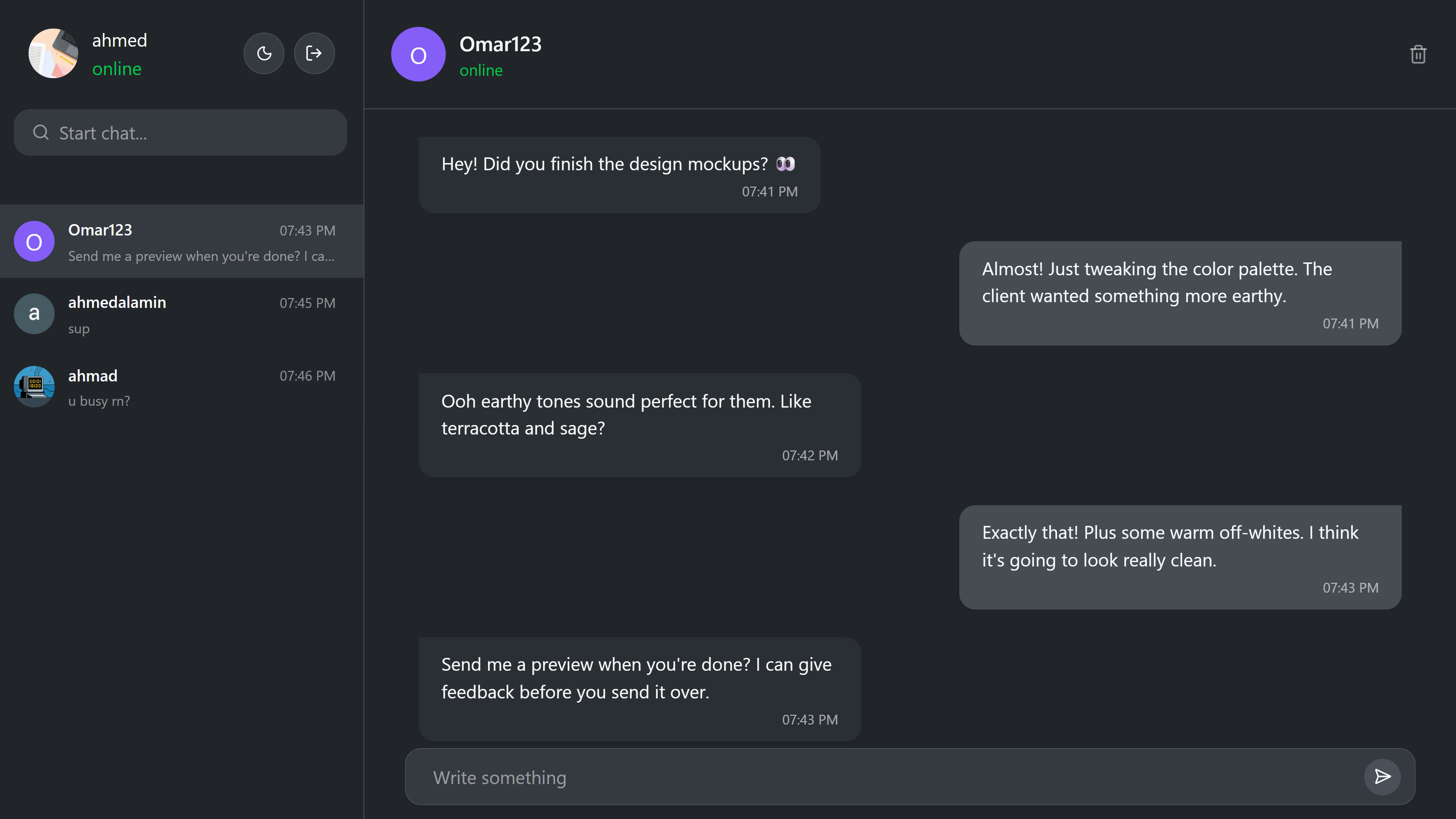 Realtime Chatapp screenshot
